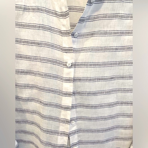 🌺 Garnet Hill Linen Tunic Top - Picture 7 of 8